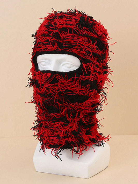 Black & Red Balaclava Ski Mask Beanie
