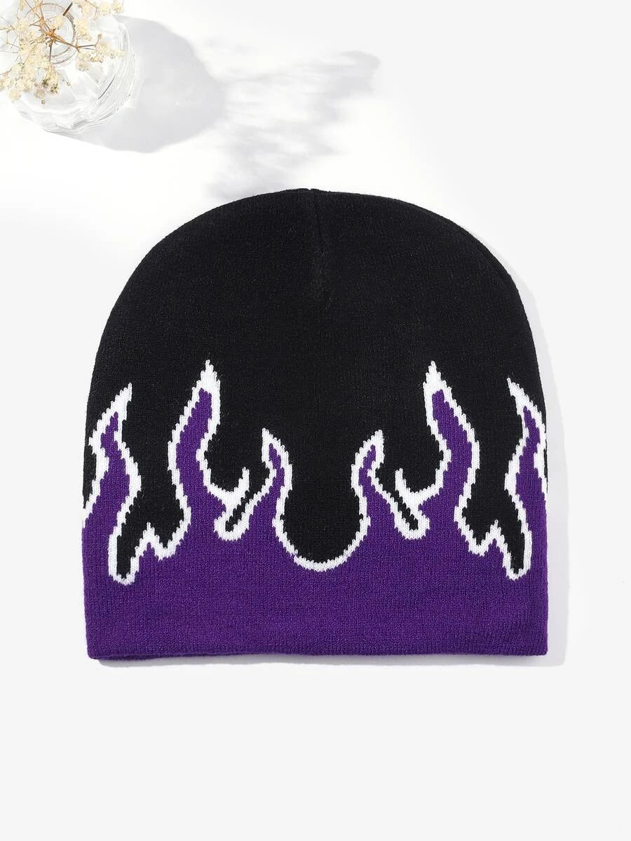 Purple Flame Beanie