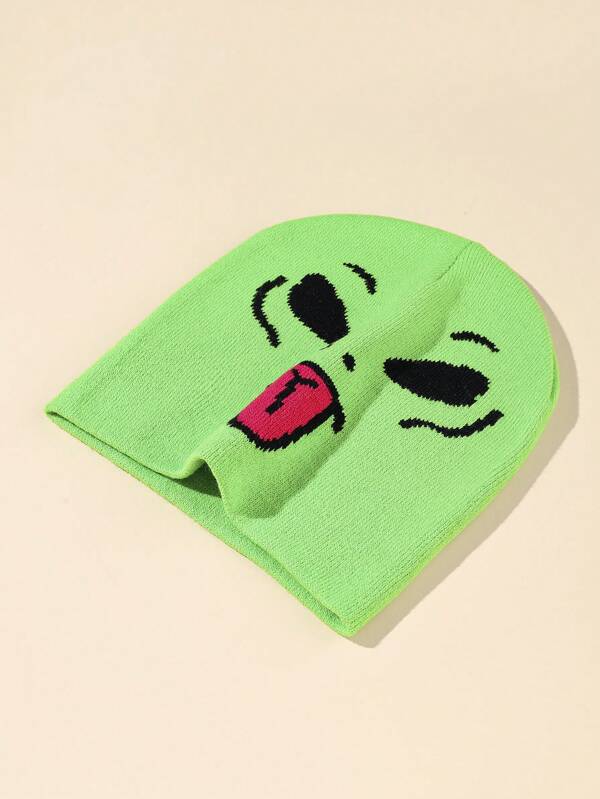 Lime Green Alien Beanie