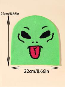 Lime Green Alien Beanie