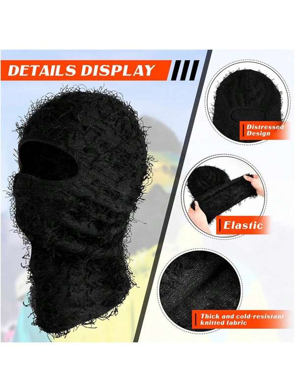 Black Balaclava Ski Mask Beanie